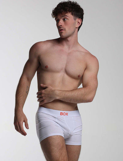 Colour Pop Boxers - White & Orange - boxmenswear - {{variant_title}}