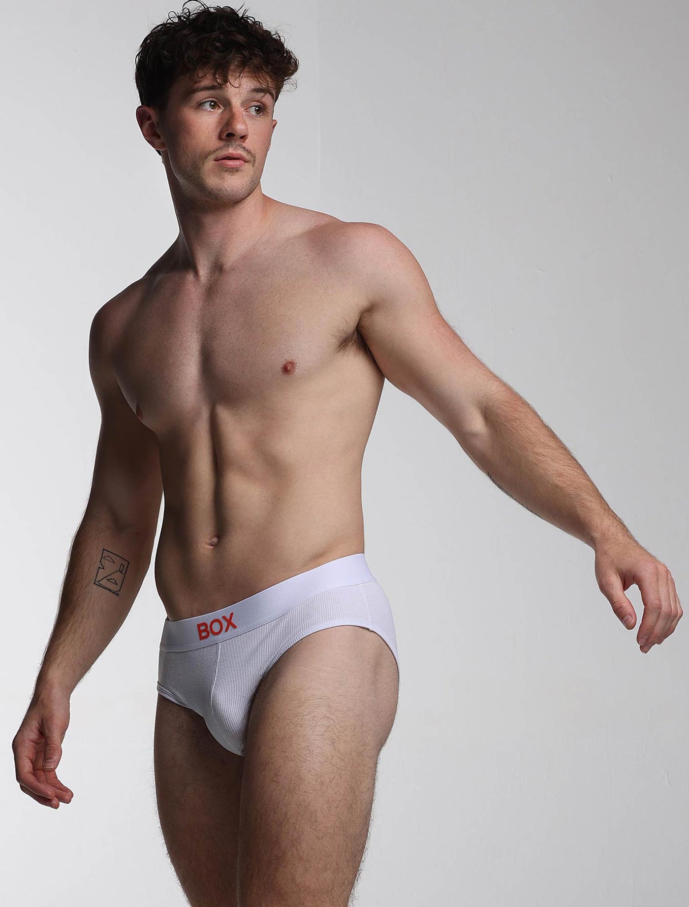 Colour Pop Briefs - White & Orange - boxmenswear - {{variant_title}}