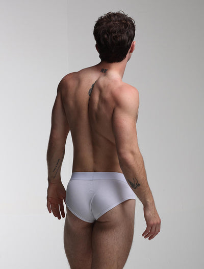 Colour Pop Briefs - White & Orange - boxmenswear - {{variant_title}}