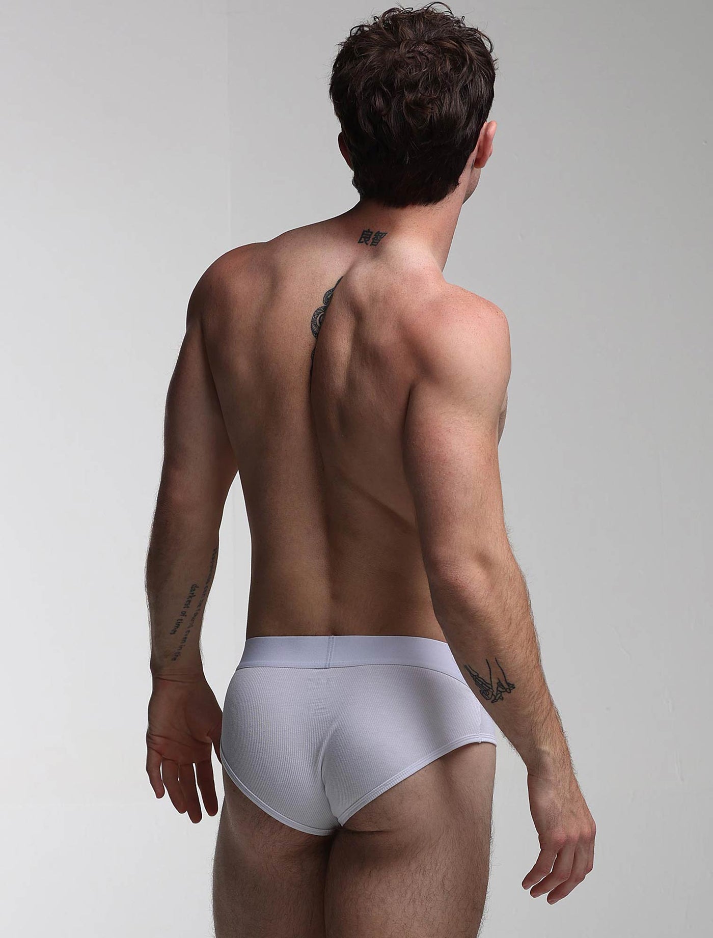 Colour Pop Briefs - White & Orange - boxmenswear - {{variant_title}}