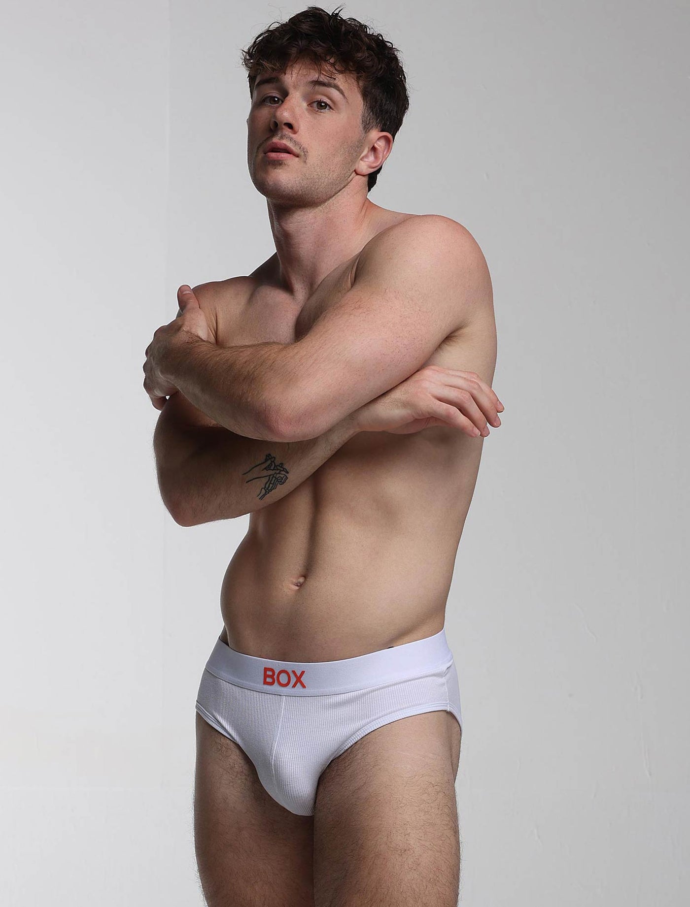 Colour Pop Briefs - White & Orange - boxmenswear - {{variant_title}}