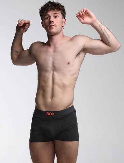 Colour Pop Boxers - Black & Orange - boxmenswear - {{variant_title}}