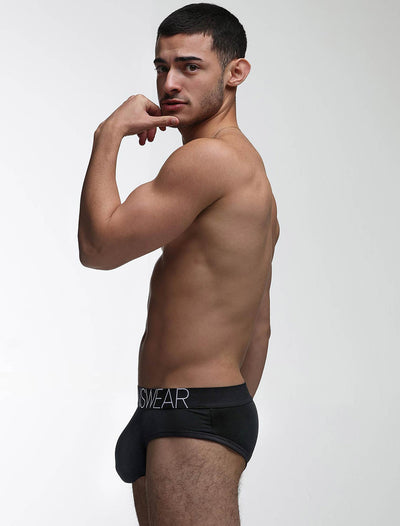 Mens Hipster Trunks: Defined Crotch - Black - boxmenswear - {{variant_title}}