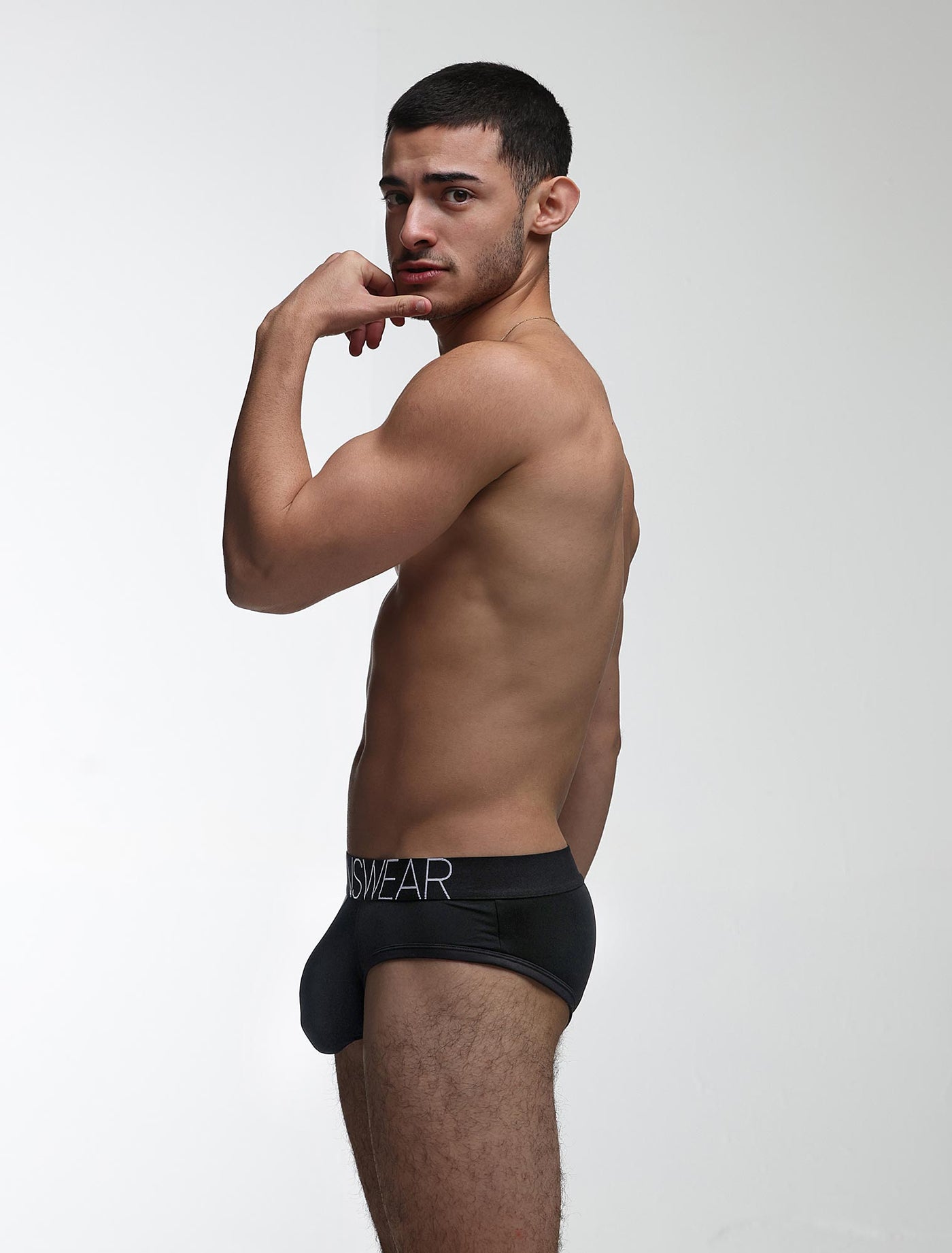 Mens Hipster Trunks: Defined Crotch - Black - boxmenswear - {{variant_title}}