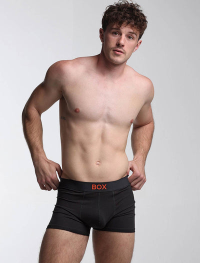 Colour Pop Boxers - Black & Orange - boxmenswear - {{variant_title}}