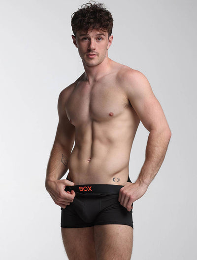 Colour Pop Boxers - Black & Orange - boxmenswear - {{variant_title}}