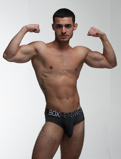 Mens Hipster Trunks: Defined Crotch - Black - boxmenswear - {{variant_title}}
