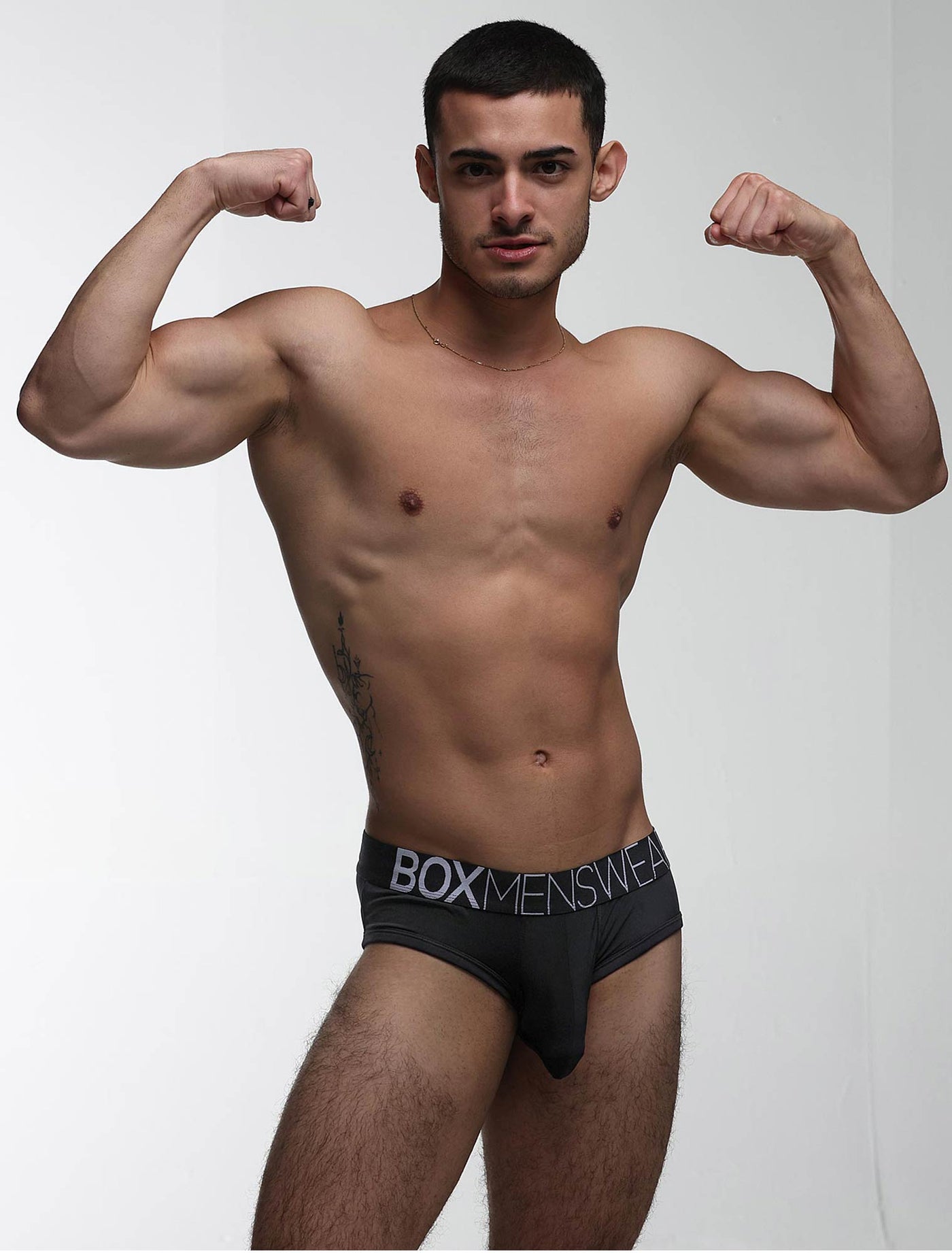 Mens Hipster Trunks: Defined Crotch - Black - boxmenswear - {{variant_title}}