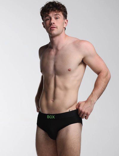 Colour Pop Briefs - Black & Green - boxmenswear - {{variant_title}}