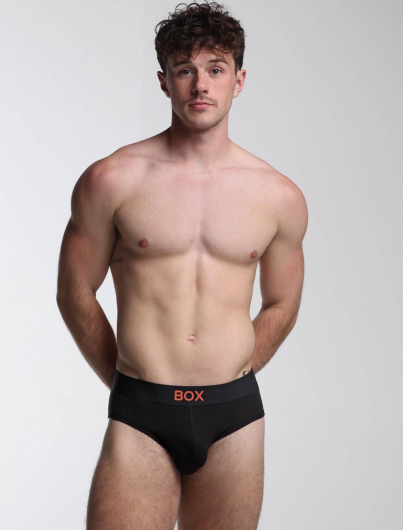 Colour Pop Briefs - Black & Orange - boxmenswear - {{variant_title}}