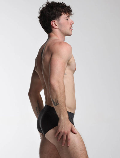 Colour Pop Briefs - Black & Orange - boxmenswear - {{variant_title}}