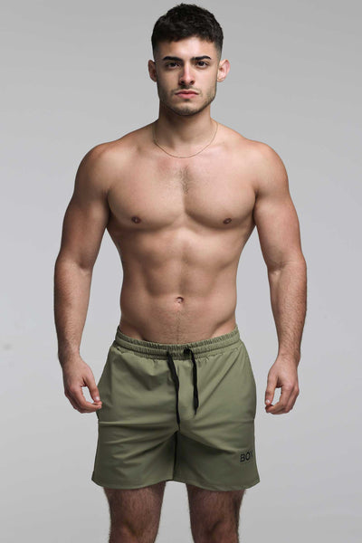 "The Fit" Sports Shorts - Combat Green - boxmenswear - {{variant_title}}