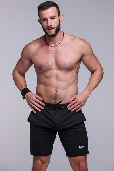 Active Panelled Sports Shorts - Black - boxmenswear - {{variant_title}}