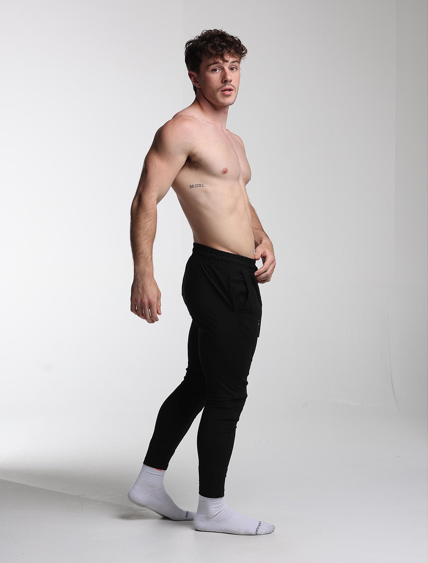 Mens X-Line Tapered Joggers - Black - boxmenswear - {{variant_title}}