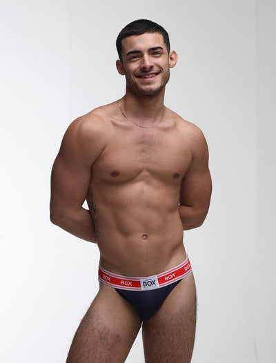 '90s Knit Jockstrap - Dallas Navy - boxmenswear - {{variant_title}}