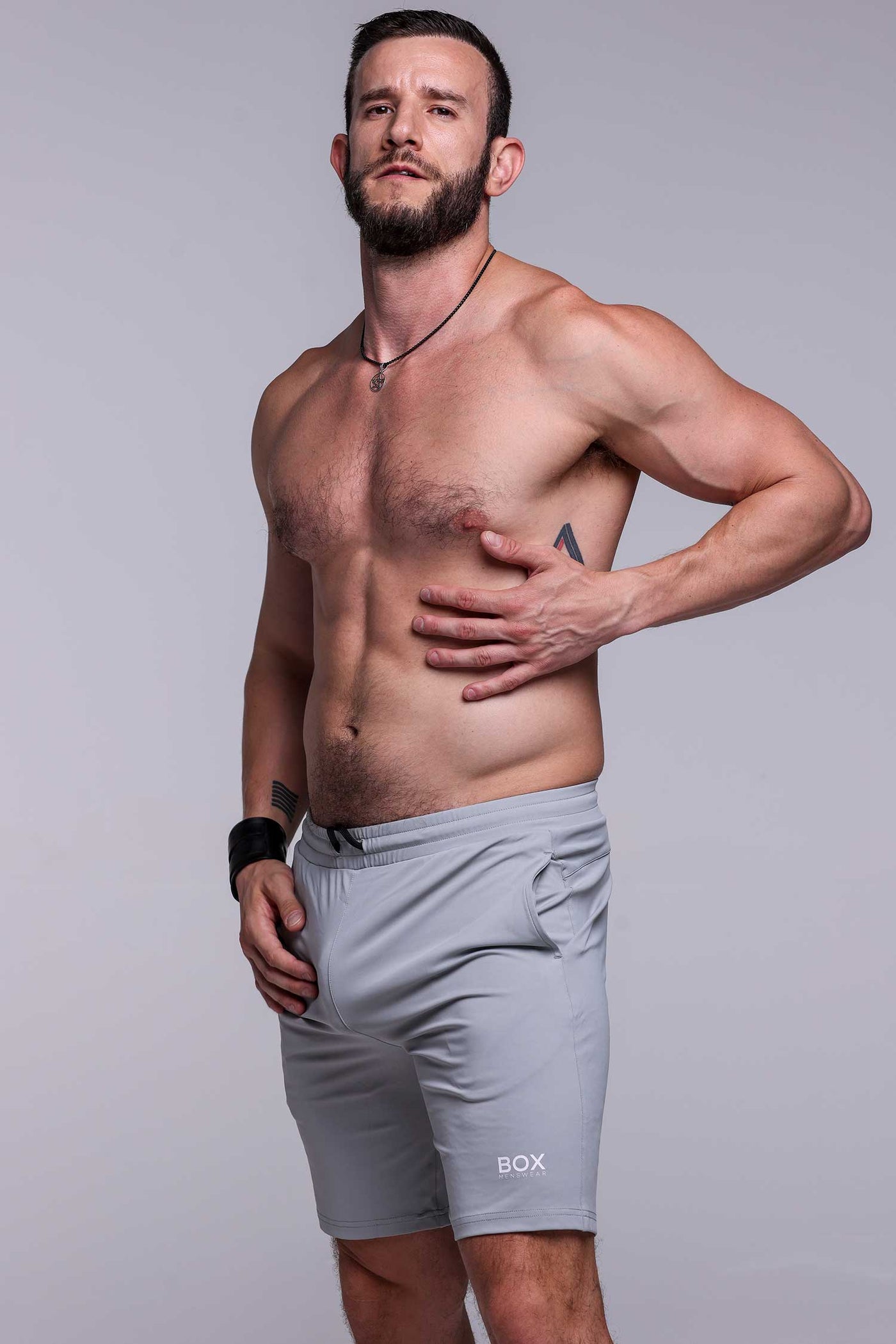 Active Panelled Sports Shorts - Grey - boxmenswear - {{variant_title}}