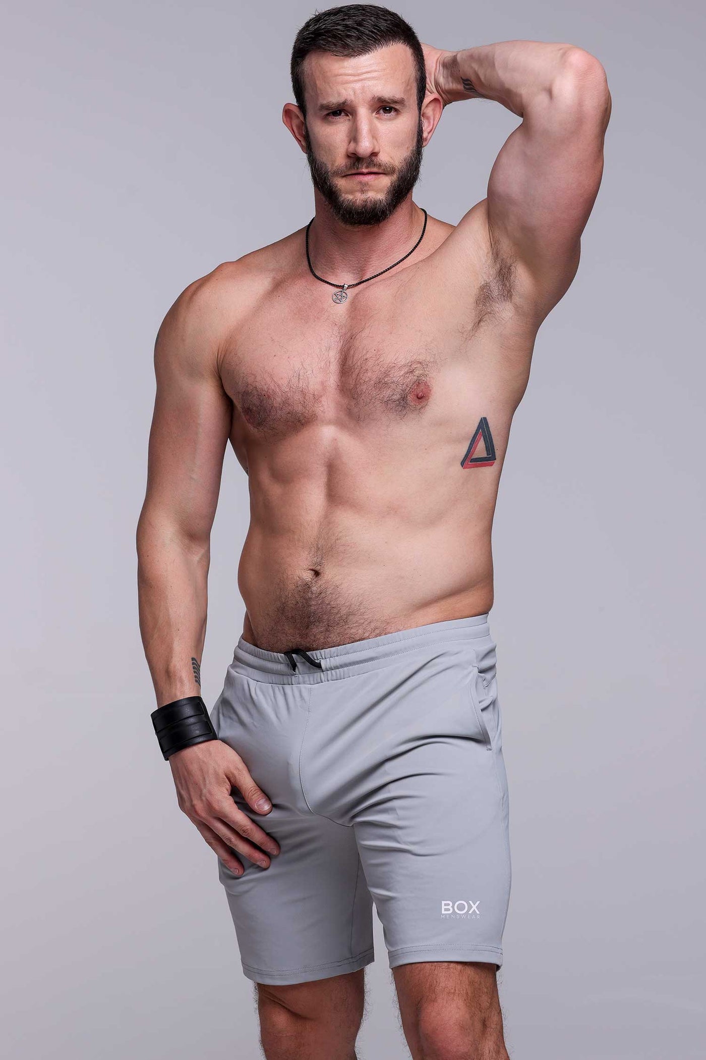 Active Panelled Sports Shorts - Grey - boxmenswear - {{variant_title}}