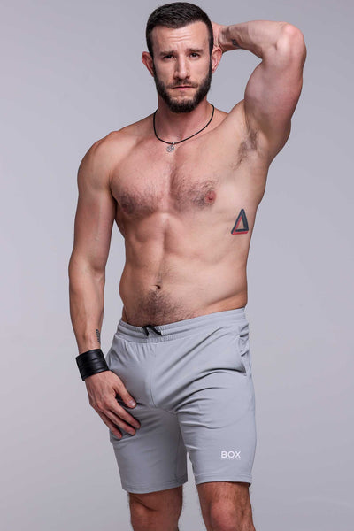 Active Panelled Sports Shorts - Grey - boxmenswear - {{variant_title}}