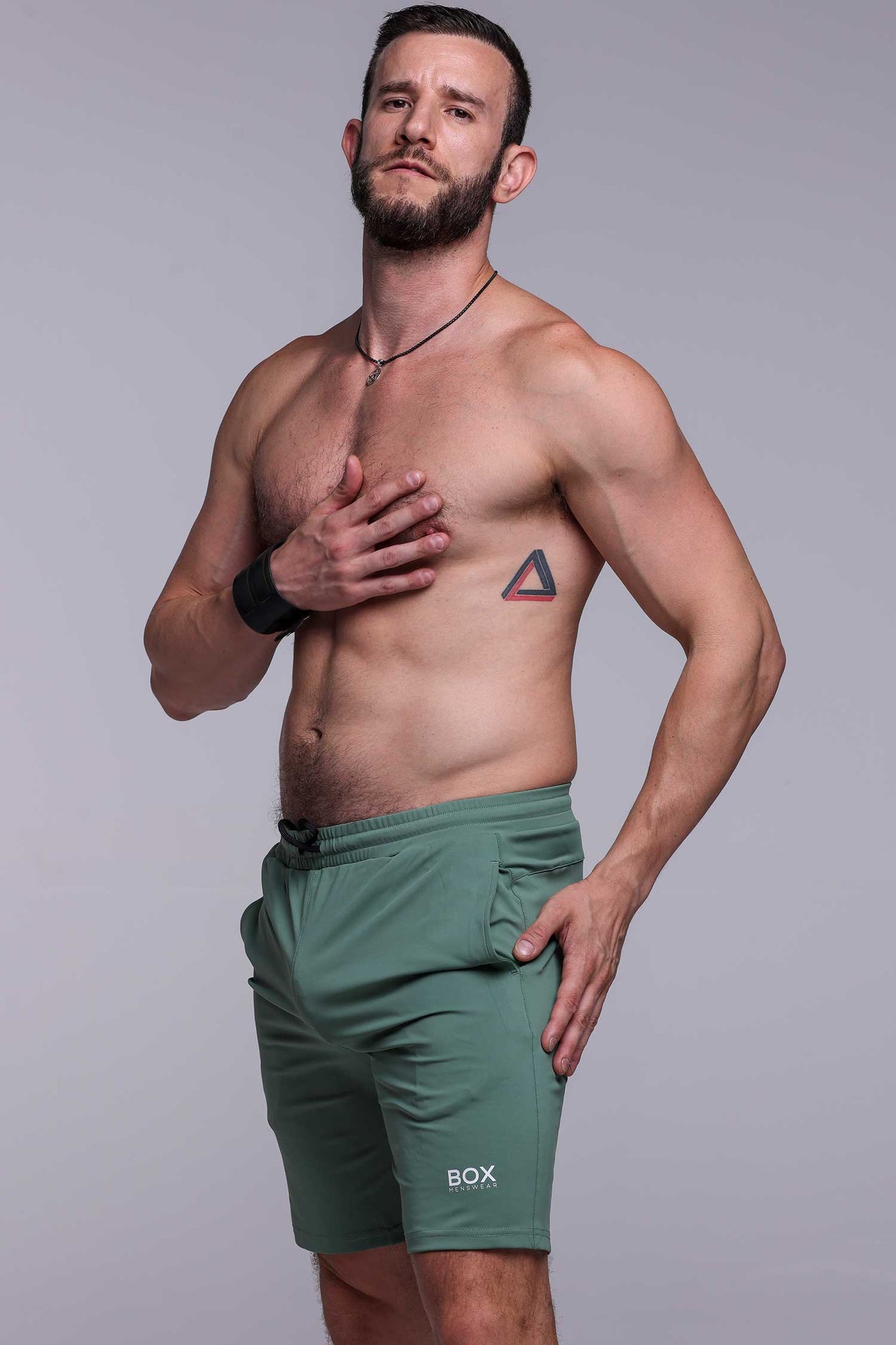 Active Panelled Sports Shorts - Green - boxmenswear - {{variant_title}}