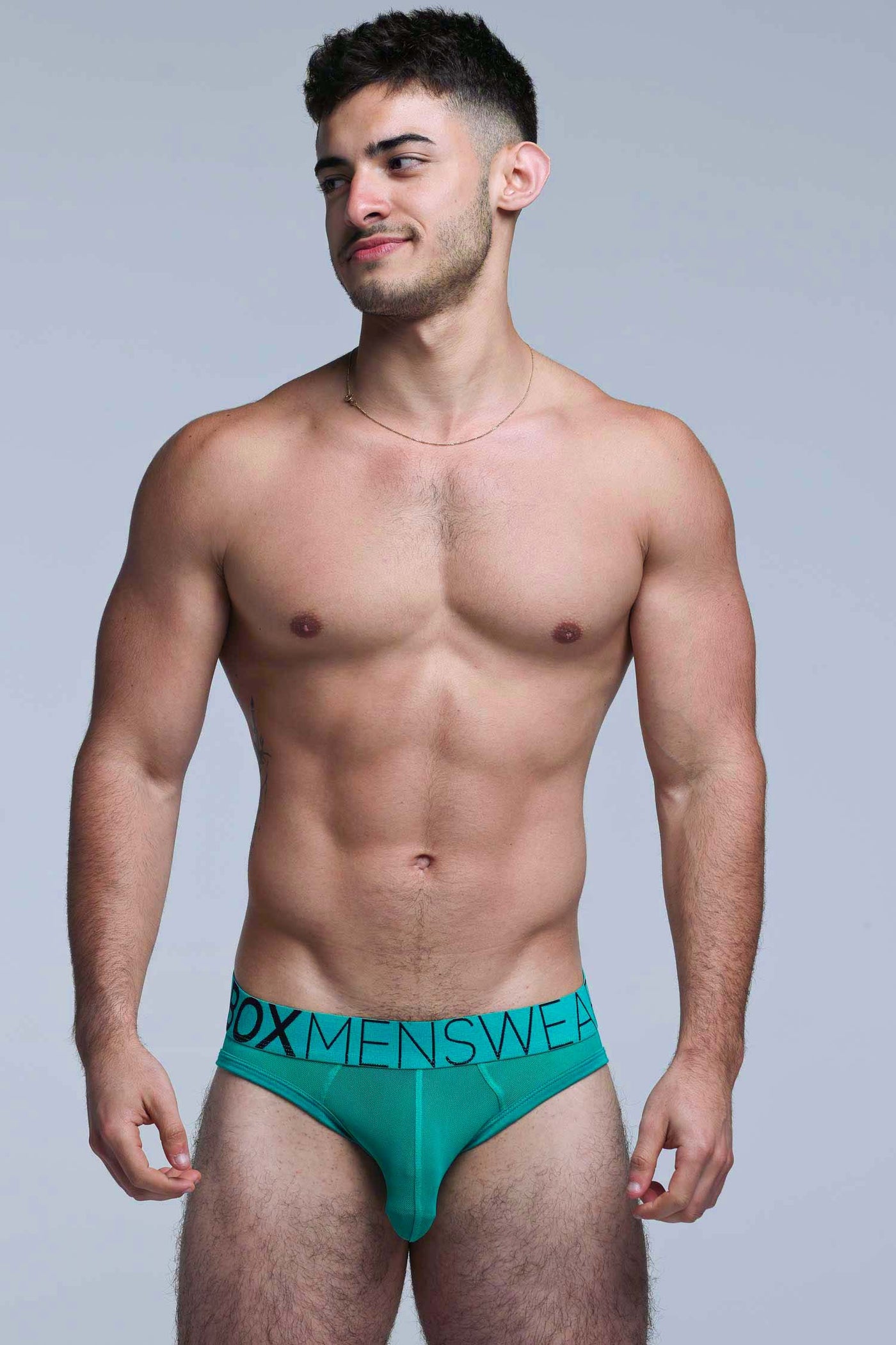 All Over Mesh Briefs - Lucky Lad Green - boxmenswear - {{variant_title}}