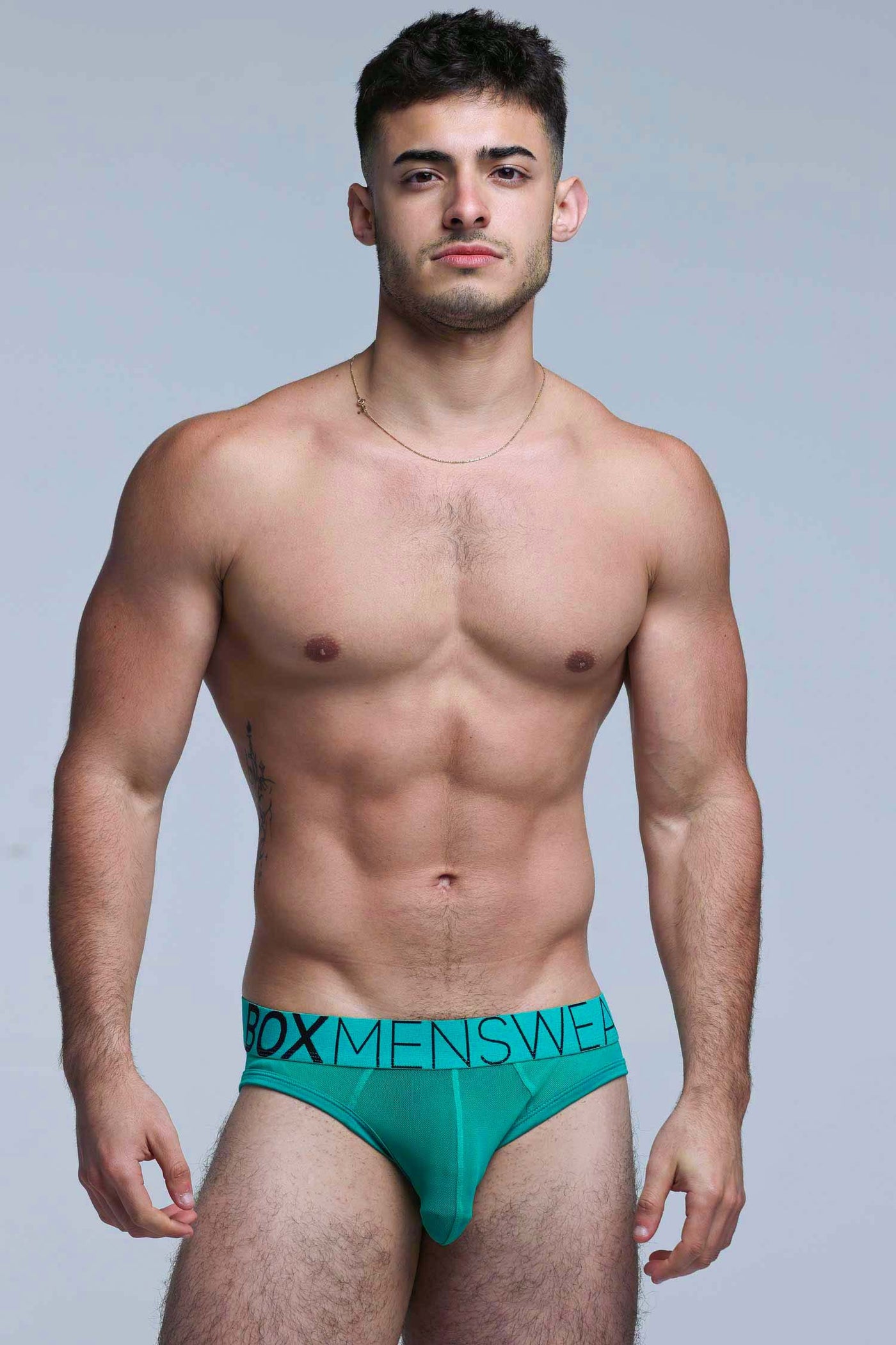 All Over Mesh Briefs - Lucky Lad Green - boxmenswear - {{variant_title}}