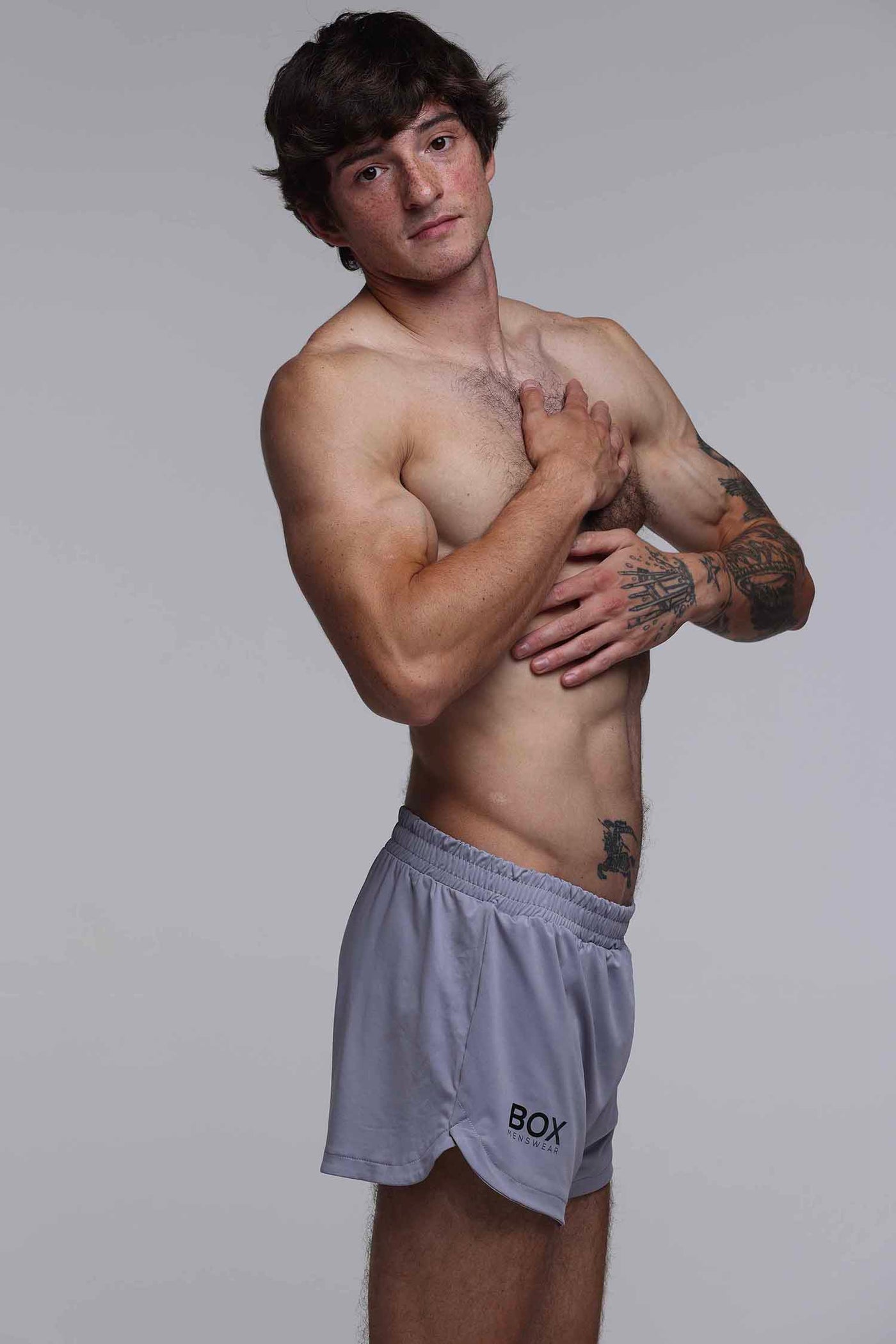 Compound Jock Shorts - Grey - boxmenswear - {{variant_title}}