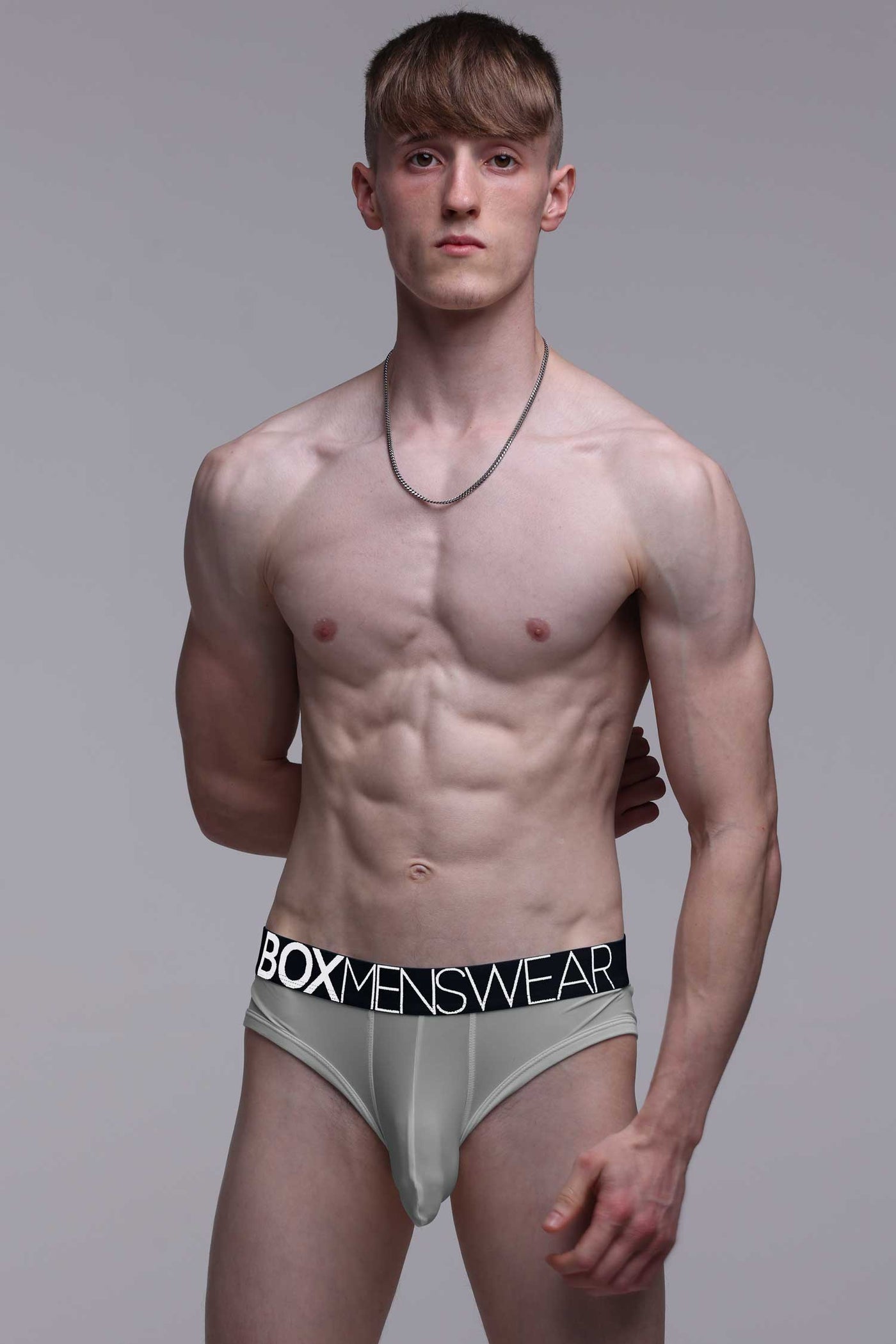 Mens Hipster Trunks: Defined Crotch - Grey - boxmenswear - {{variant_title}}