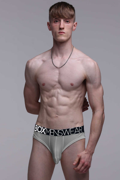 Mens Hipster Trunks: Defined Crotch - Grey - boxmenswear - {{variant_title}}