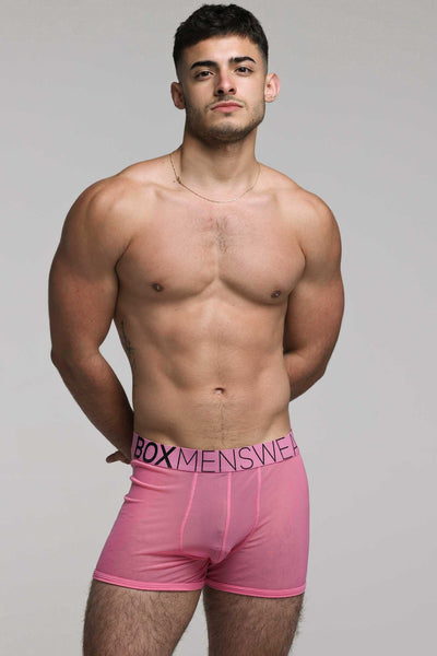 All Over Mesh Boxers - Boyfriend Pink - boxmenswear - {{variant_title}}