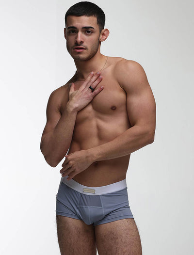 Mens Curved Mesh Boxers - Blue - boxmenswear - {{variant_title}}