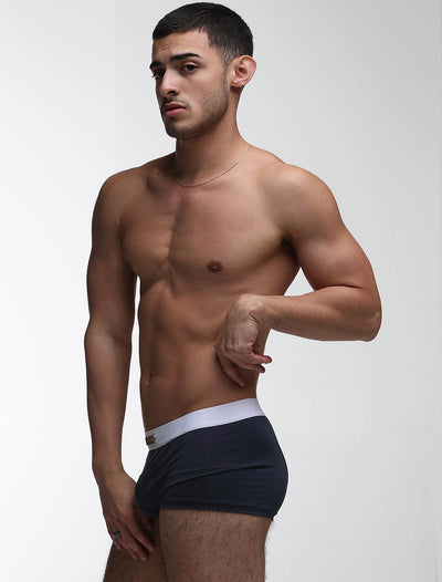 Mens Curved Mesh Boxers - Navy - boxmenswear - {{variant_title}}