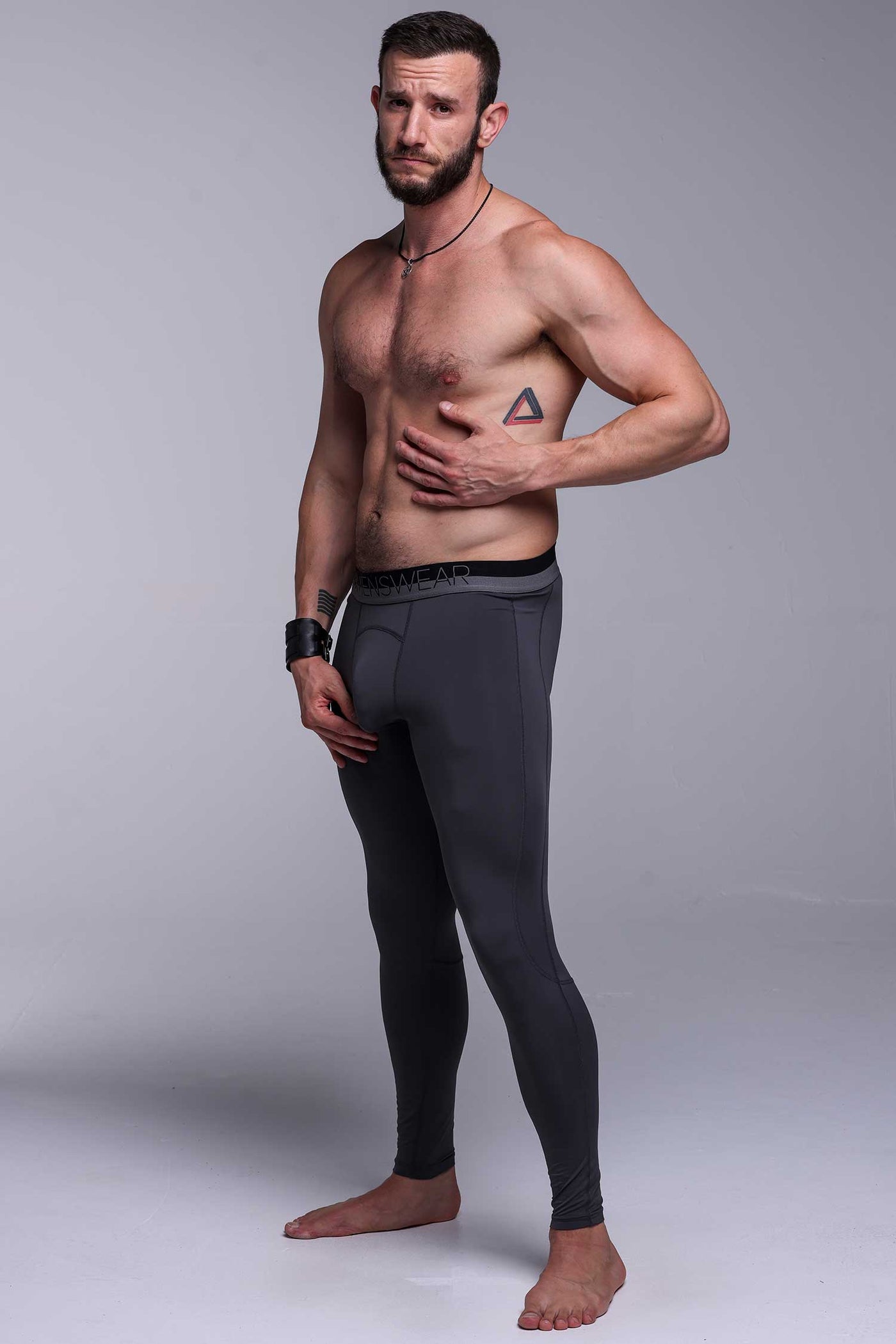 Compression Leggings 2.0 - Slate Grey - boxmenswear - {{variant_title}}