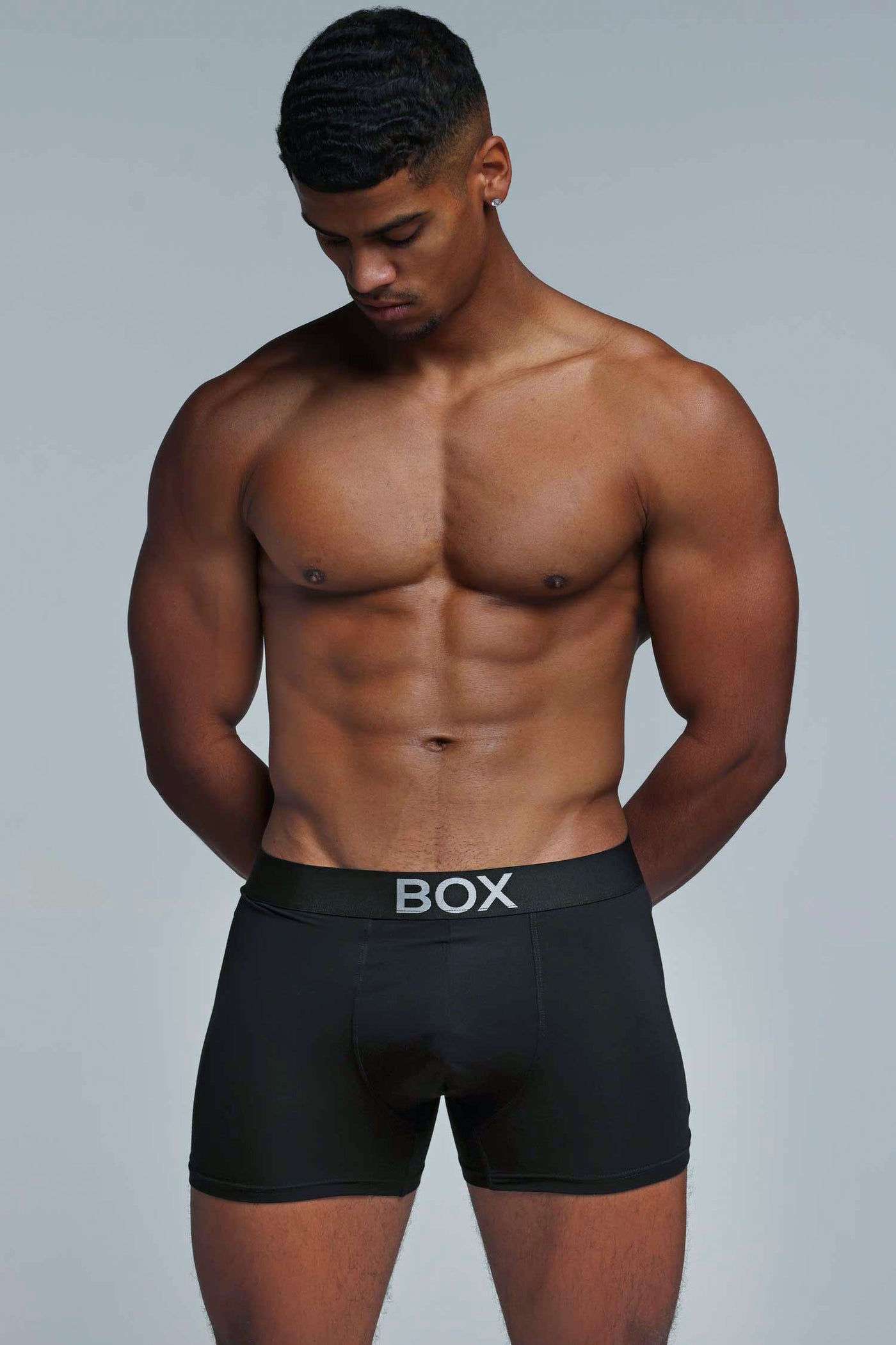 Metallic Modal Boxers - Black & Silver - boxmenswear - {{variant_title}}