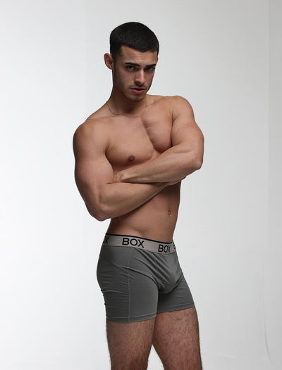 Mens Sports Boxers - Endurance Grey - boxmenswear - {{variant_title}}