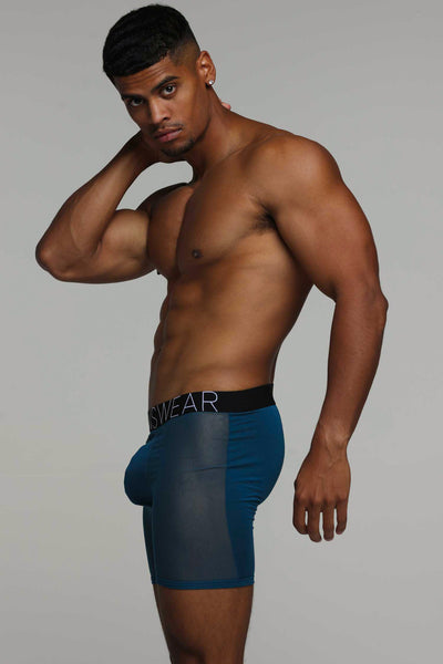 King Fit Mesh Panel - Transparent Crotch: Legion Blue - boxmenswear - {{variant_title}}