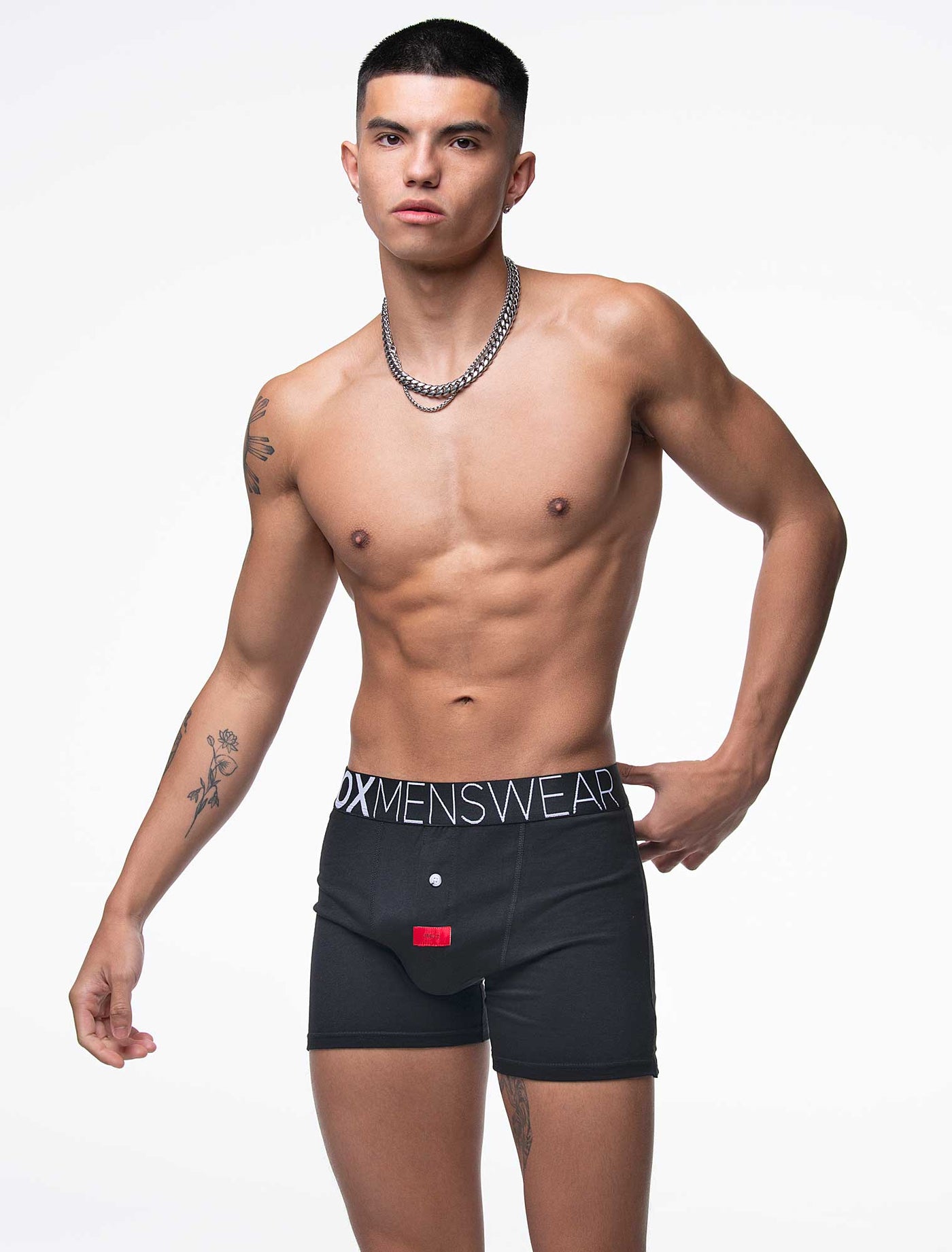 Button-up Boxers - Black Gala - boxmenswear - {{variant_title}}