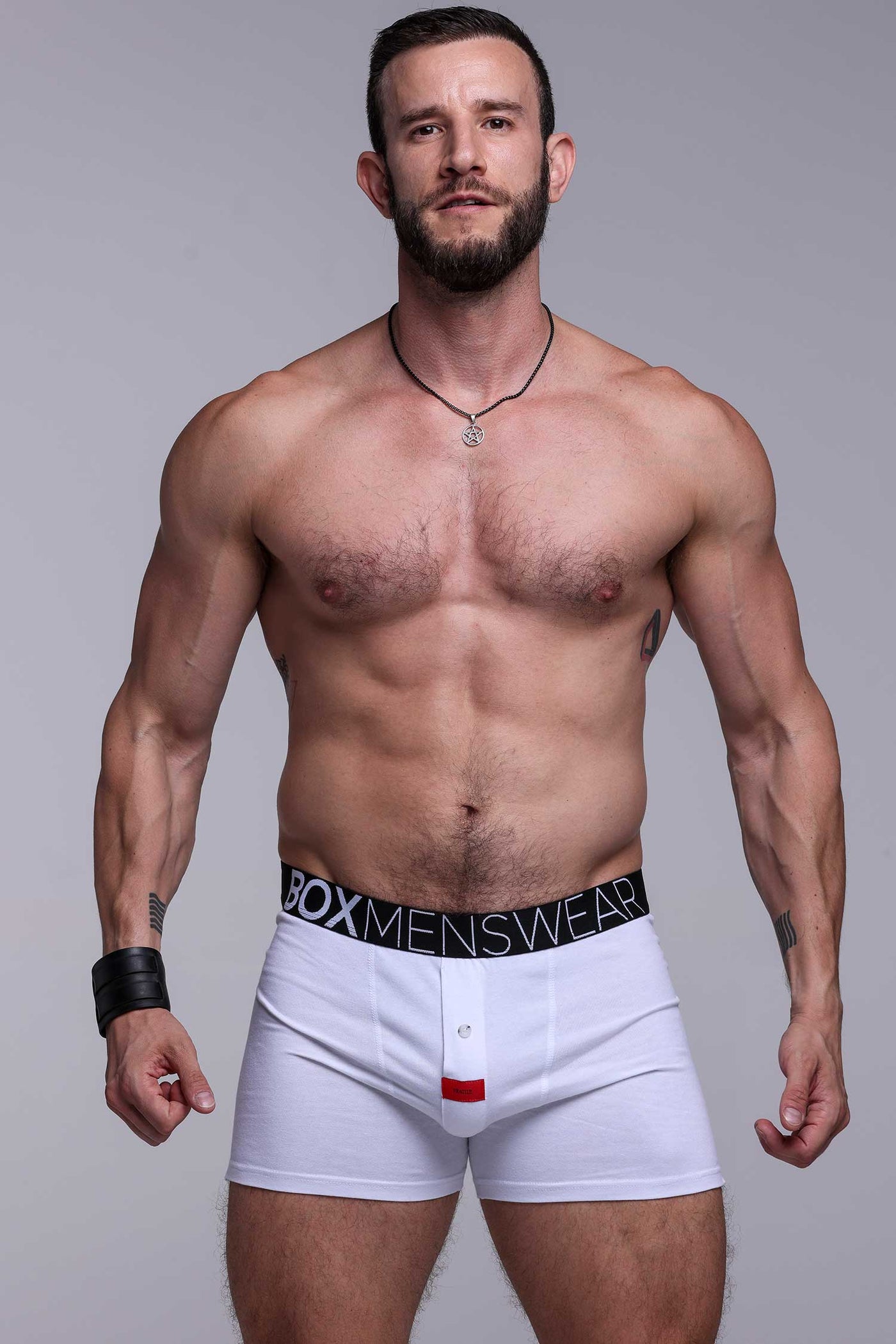 Button-up Boxers - Venus White - boxmenswear - {{variant_title}}