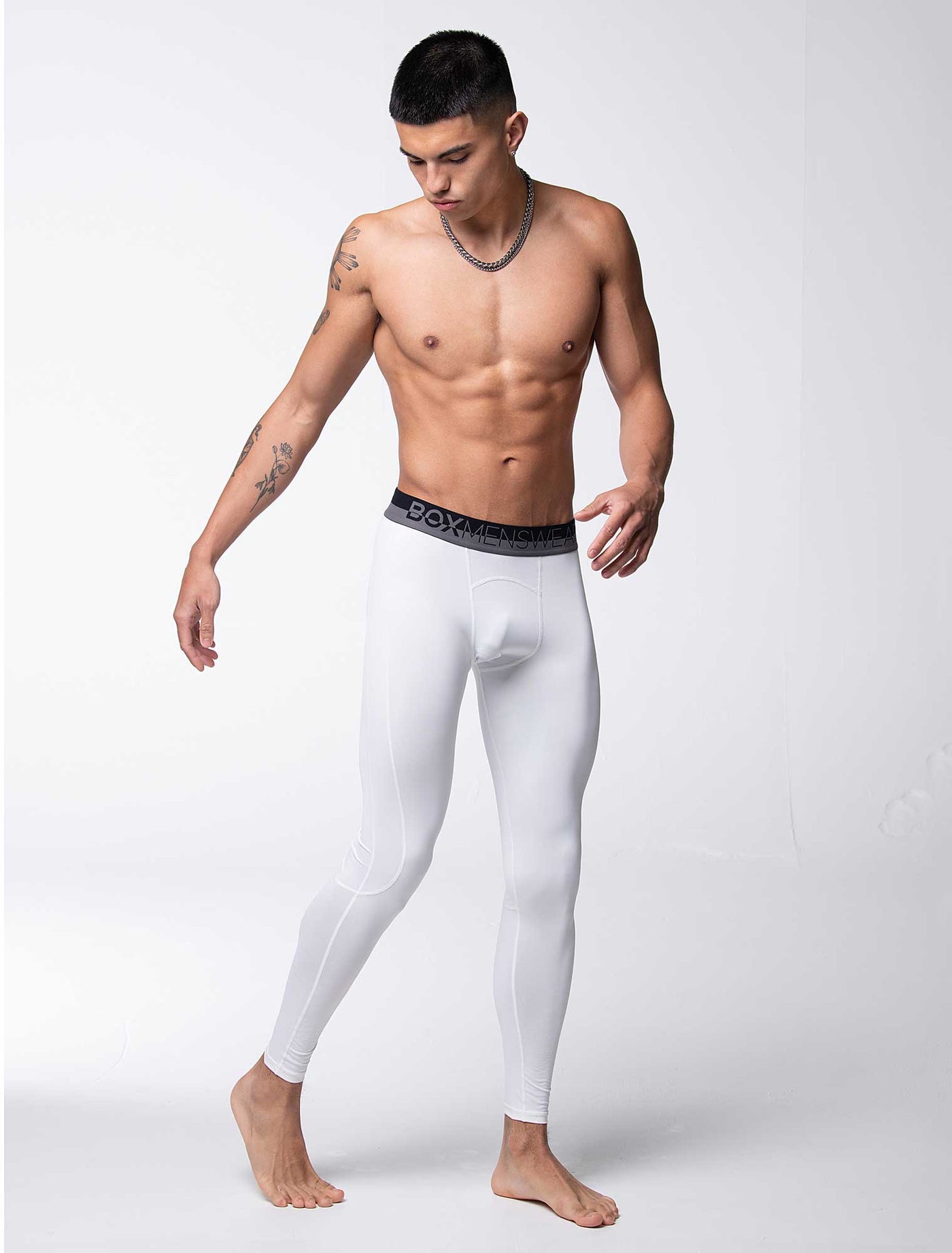 Compression Leggings 2.0 - White - boxmenswear - {{variant_title}}