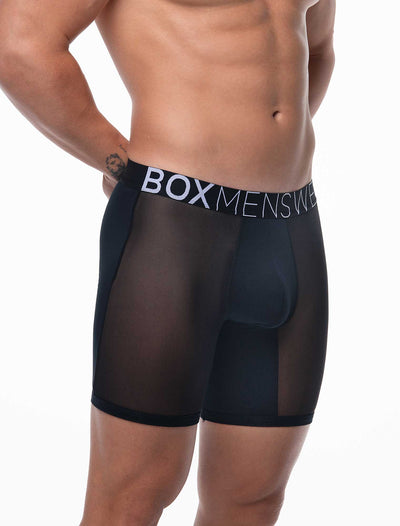 King Fit Mesh Panel - Transparent Crotch: Black - boxmenswear - {{variant_title}}