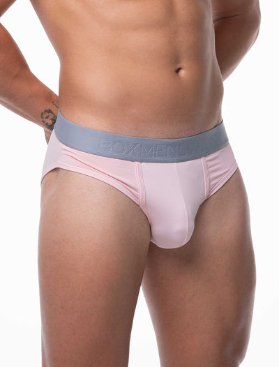 Mesh Panel Briefs - Peninsula Peach - boxmenswear - {{variant_title}}