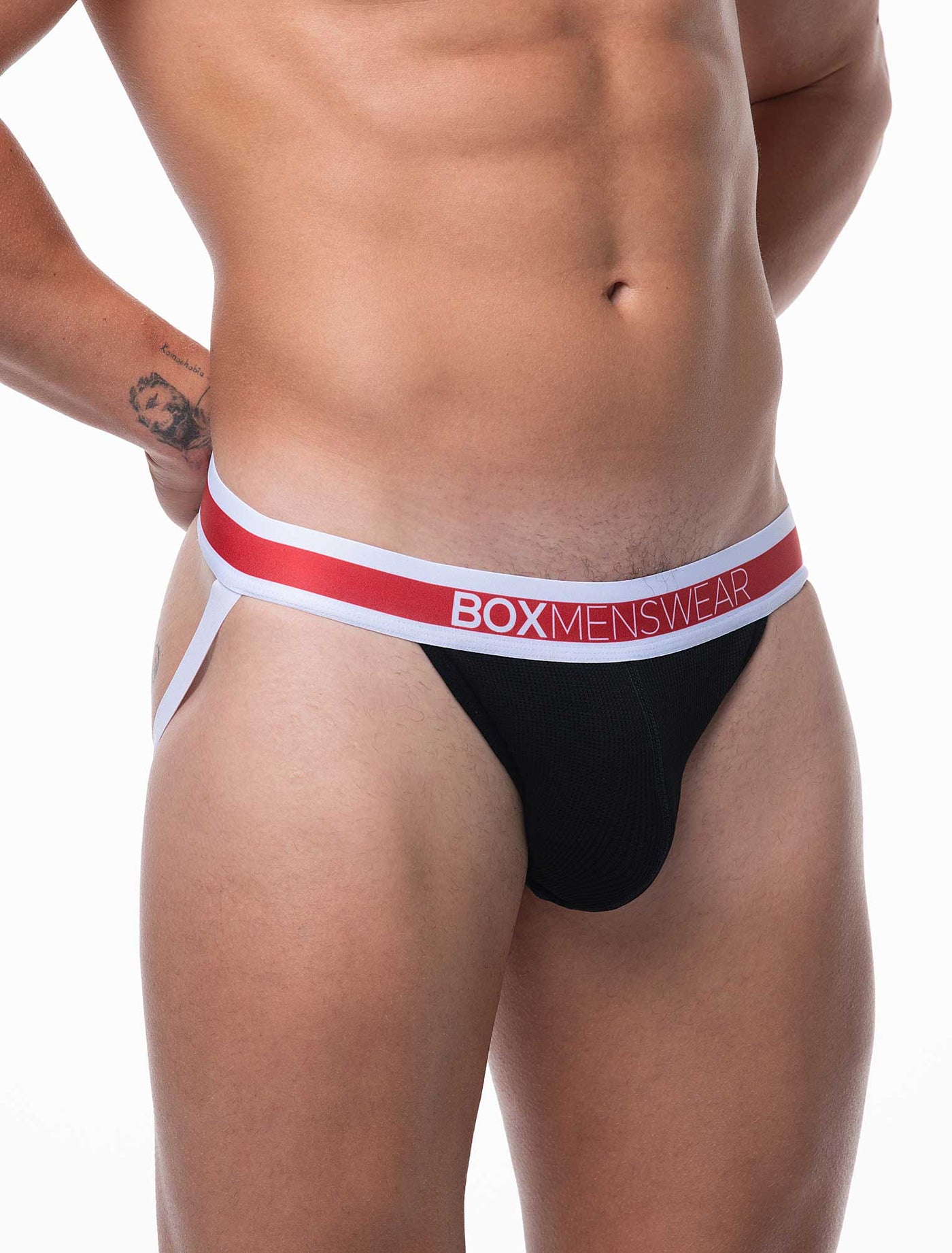 '90s Knit Jockstrap - Jaguar Black - boxmenswear - {{variant_title}}