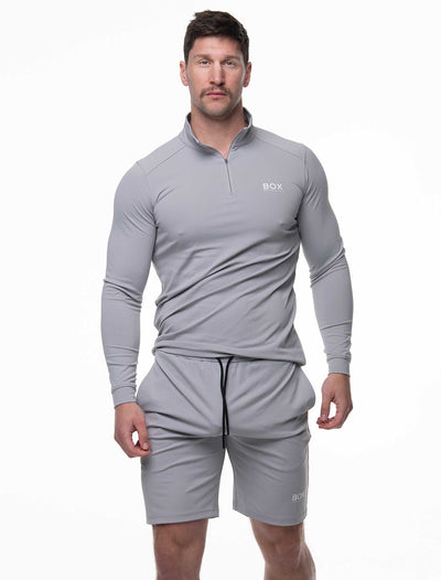 Active Panelled Sports Shorts - Grey - boxmenswear - {{variant_title}}