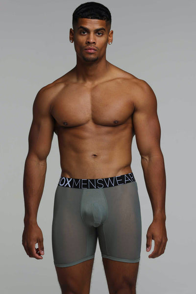 King Fit Mesh Panel - Transparent Crotch: Gun Metal Grey - boxmenswear - {{variant_title}}