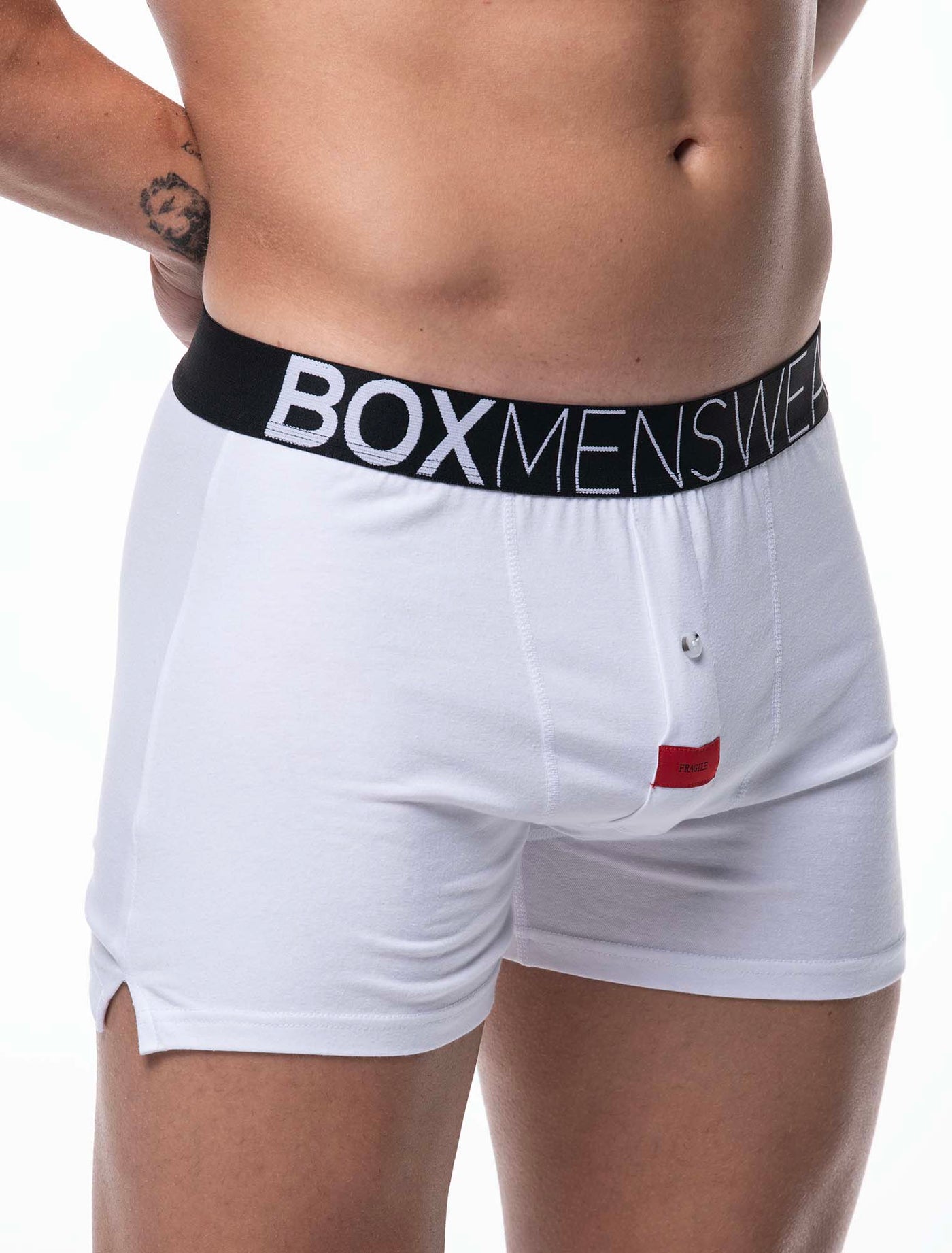 Button-up Boxers - Venus White - boxmenswear - {{variant_title}}