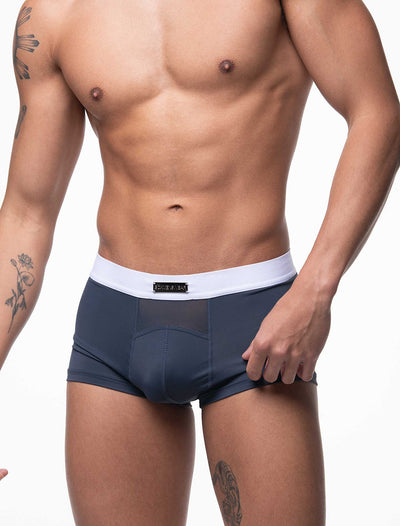 Mens Curved Mesh Boxers - Navy - boxmenswear - {{variant_title}}