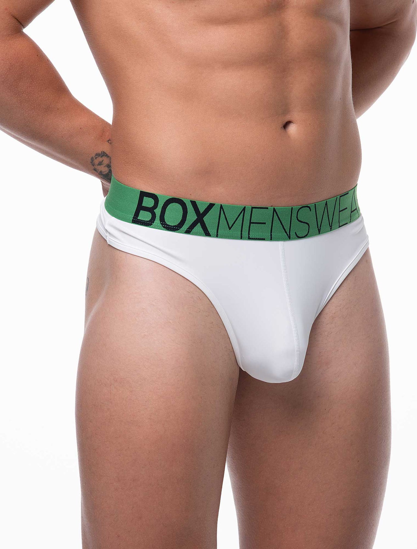 Brazilian Butt Briefs - Sugar Loaf White - boxmenswear - {{variant_title}}