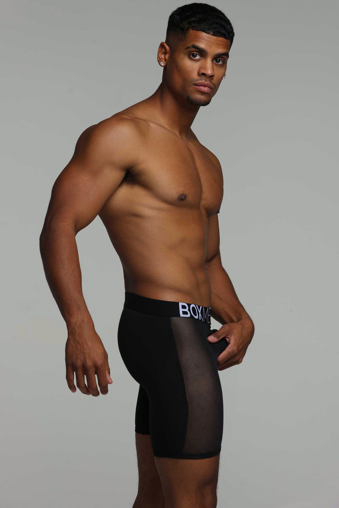 King Fit Mesh Panel - Transparent Crotch: Black - boxmenswear - {{variant_title}}