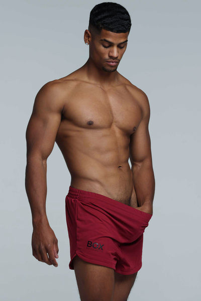 Compound Jock Shorts - Maroon - boxmenswear - {{variant_title}}