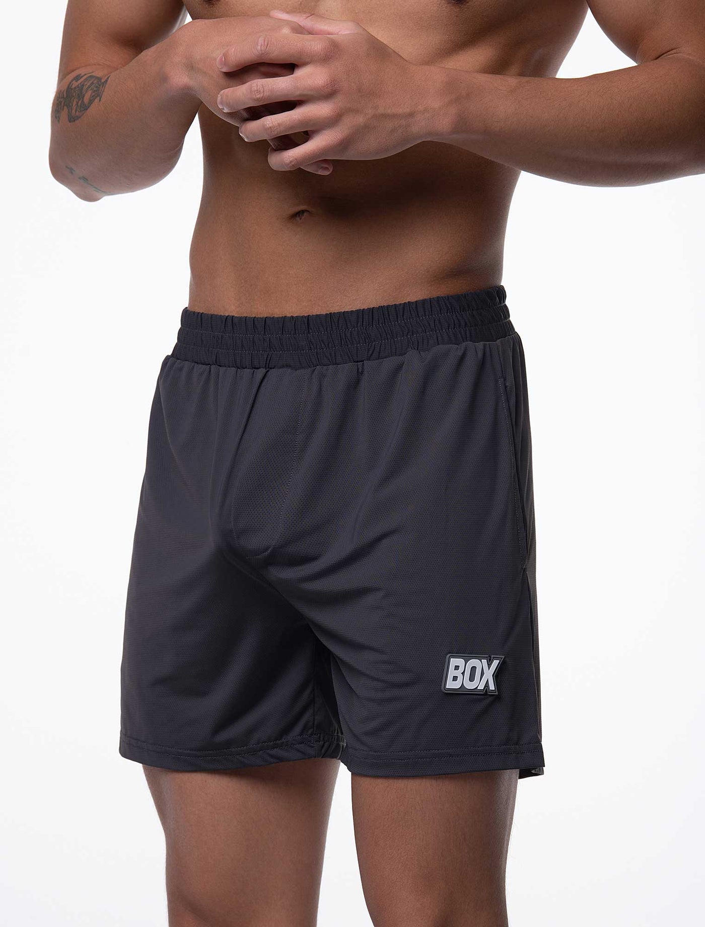 Mesh Football Shorts - Defence Grey - boxmenswear - {{variant_title}}