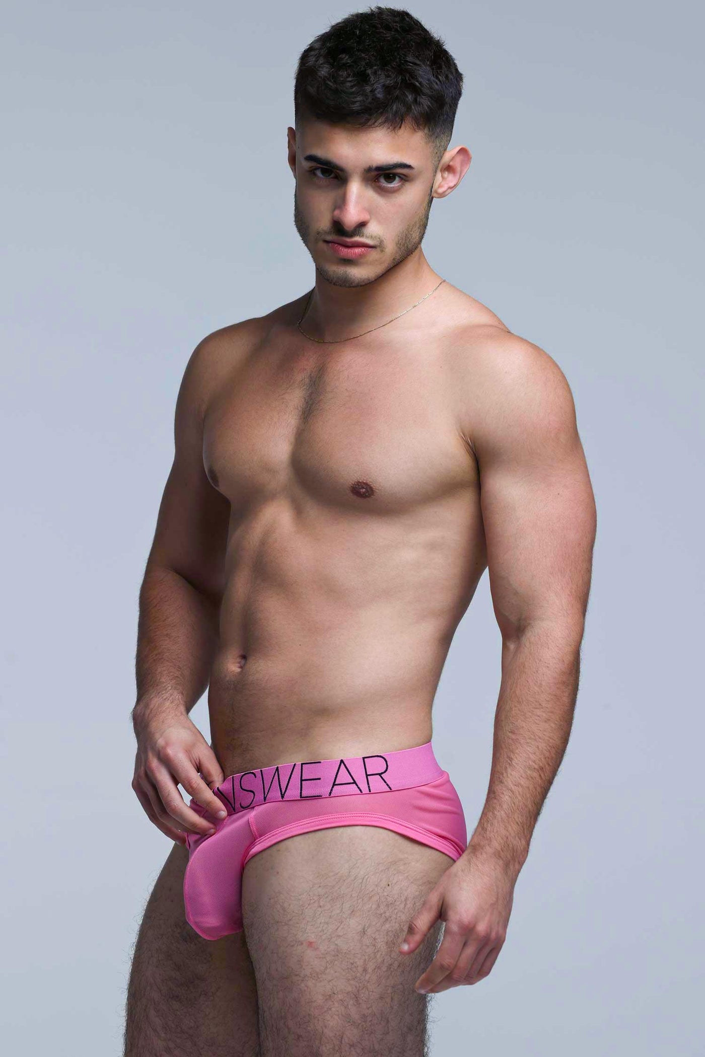 All Over Mesh Briefs - Boyfriend Pink - boxmenswear - {{variant_title}}